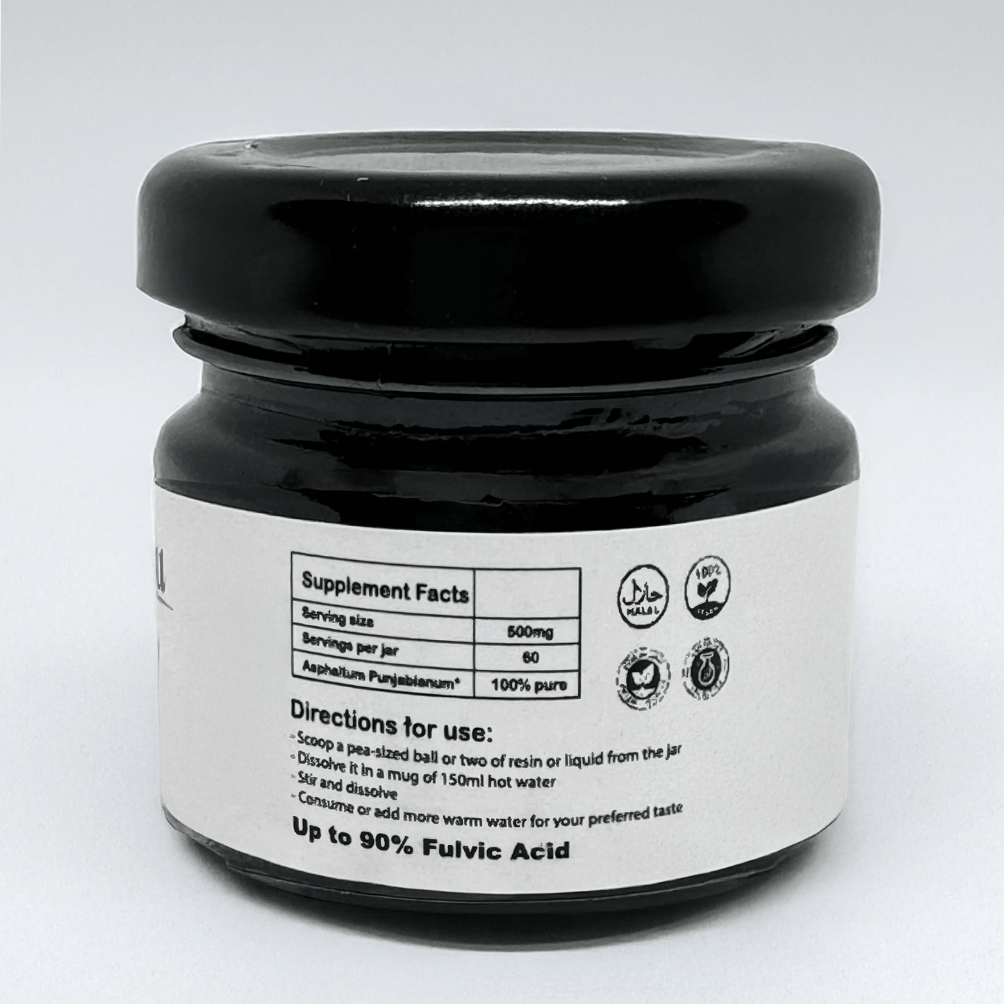 100% Authentic Himalayan Shilajit Resin- 30g bottle (60 servings)